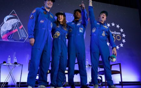 Artemis II's moon-traveling astronauts return home to cheers after a record-breaking trip