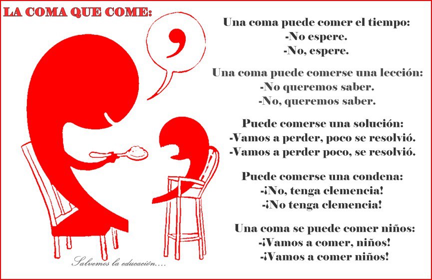 16 usos de la coma