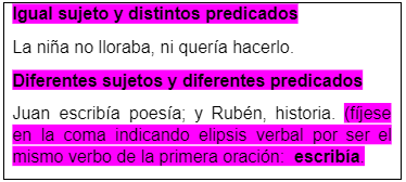 Las oraciones coordinadas y sus tipos